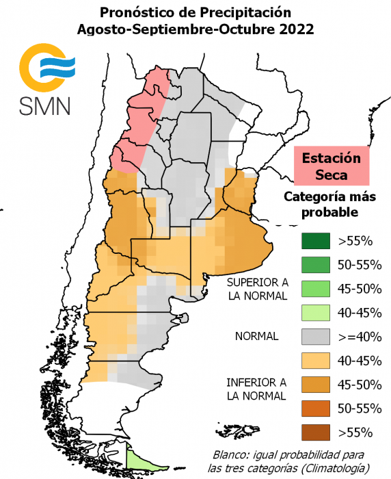 Primavera 2022 en Argentina: temperaturas más cálidas pero menos lluvias 